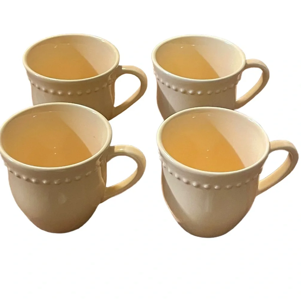 Set of 4 Pottery Barn Mugs